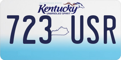KY license plate 723USR