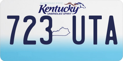 KY license plate 723UTA