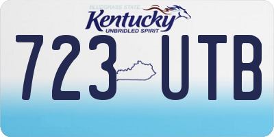 KY license plate 723UTB