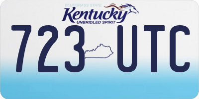 KY license plate 723UTC