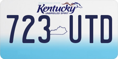 KY license plate 723UTD