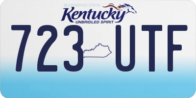 KY license plate 723UTF