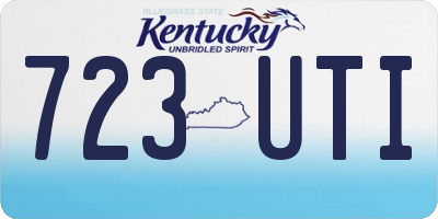 KY license plate 723UTI