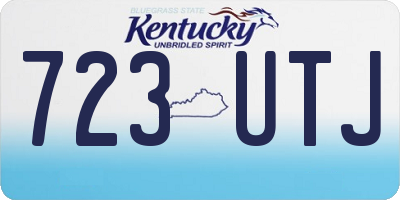 KY license plate 723UTJ