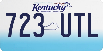 KY license plate 723UTL