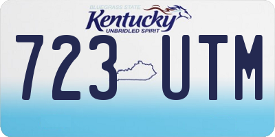 KY license plate 723UTM