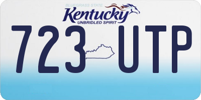 KY license plate 723UTP