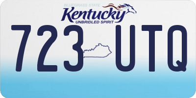 KY license plate 723UTQ