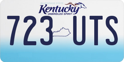 KY license plate 723UTS