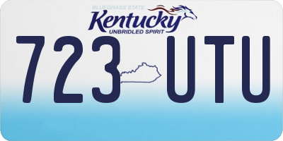 KY license plate 723UTU