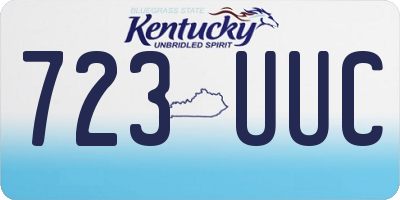 KY license plate 723UUC