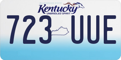 KY license plate 723UUE