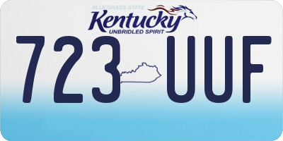 KY license plate 723UUF