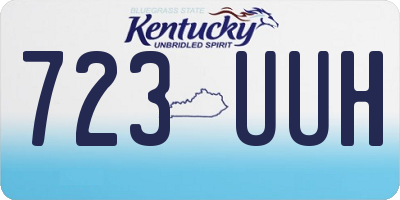 KY license plate 723UUH