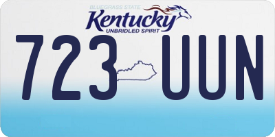 KY license plate 723UUN