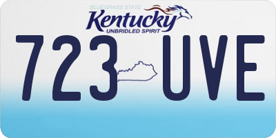 KY license plate 723UVE