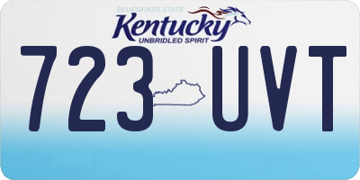 KY license plate 723UVT