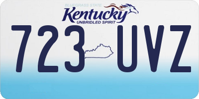 KY license plate 723UVZ