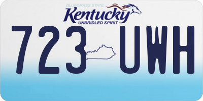 KY license plate 723UWH