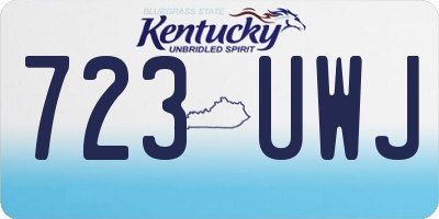 KY license plate 723UWJ