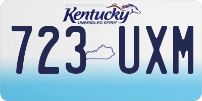 KY license plate 723UXM