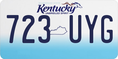 KY license plate 723UYG