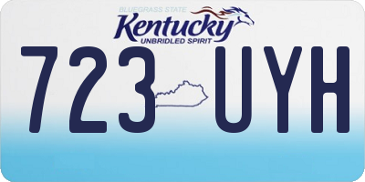 KY license plate 723UYH