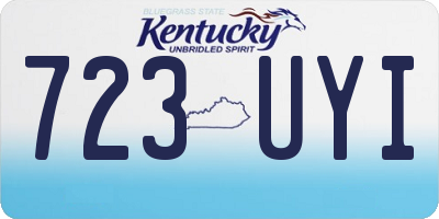 KY license plate 723UYI