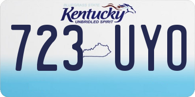 KY license plate 723UYO