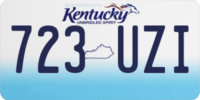 KY license plate 723UZI