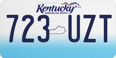 KY license plate 723UZT
