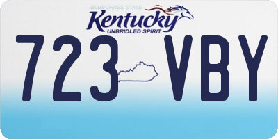 KY license plate 723VBY