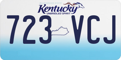 KY license plate 723VCJ