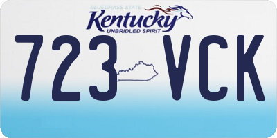 KY license plate 723VCK
