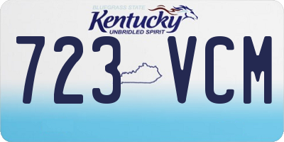 KY license plate 723VCM