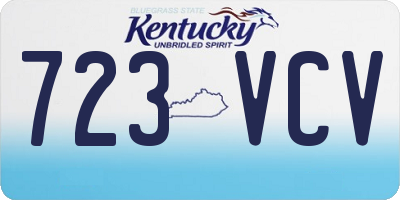 KY license plate 723VCV