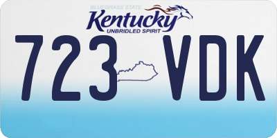 KY license plate 723VDK