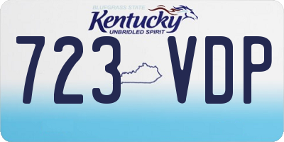 KY license plate 723VDP
