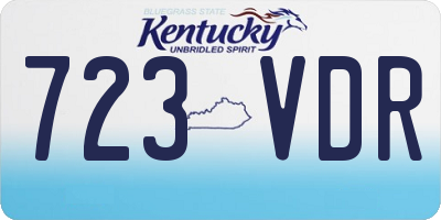 KY license plate 723VDR