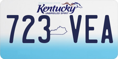 KY license plate 723VEA
