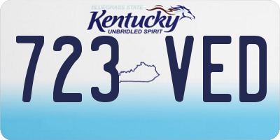 KY license plate 723VED