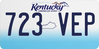KY license plate 723VEP