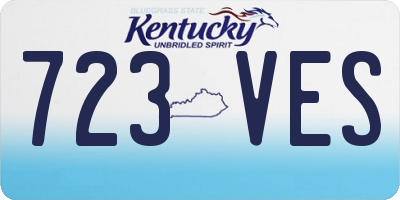 KY license plate 723VES