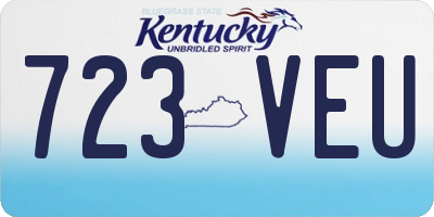 KY license plate 723VEU
