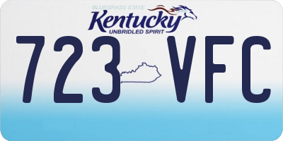 KY license plate 723VFC