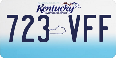 KY license plate 723VFF