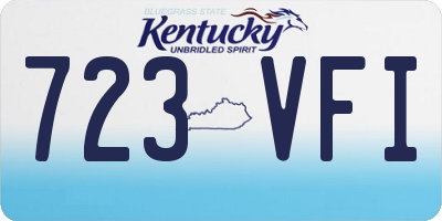 KY license plate 723VFI