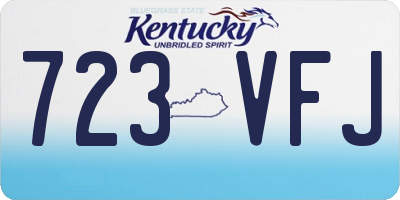 KY license plate 723VFJ