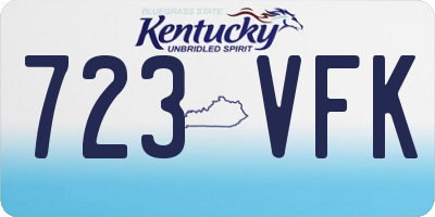 KY license plate 723VFK