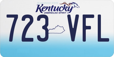 KY license plate 723VFL